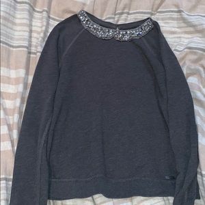 abercrombie & fitch collared sweater